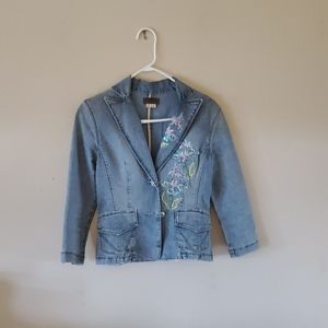 Vintage XOXO denim jacket with applique Size M